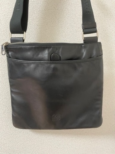 ナグラム　ロエベ　レザー　斜め掛け ショルダーバッグ　フラット メッセン