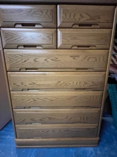 美品 北海道旭川家具 島口家具製作所 ハイチェスト ドルフィン 整理タンス 箪笥 ナラ ７段 大容量 全国家具工業連合会 美品 北海道旭川家具 島口家具製作所 ハイチェスト ドルフィン 整理