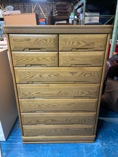 美品 北海道旭川家具 島口家具製作所 ハイチェスト ドルフィン 整理