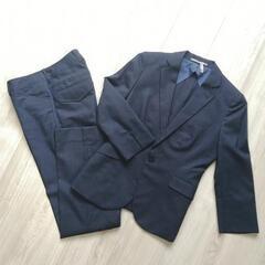 【美品】ORIHICA サマースーツ三点セット（ネイビー）