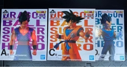 一番くじ ドラゴンボール超 スーパーヒーロー フィギュア 3体セット a c d