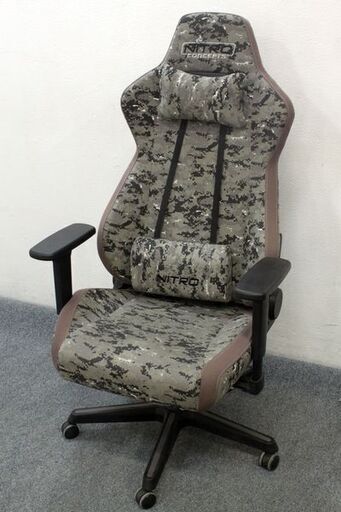 ナイトロ S300 デジタルカモフラージュ ゲーミングチェア 135度リクライニング eスポーツ 在宅ワーク 椅子 中古家具 店頭引取歓迎 R6114)