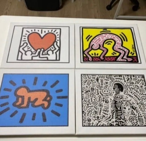 キースヘリング　イラストキャンバスセット