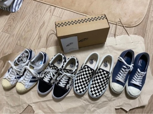 【美品】スニーカー4足セット　vans converse スーパースター　adidas NIKE バンズ　コンバース　セット売り