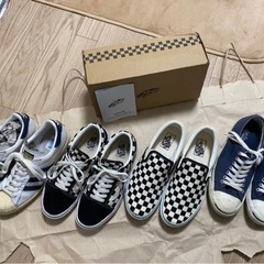 【美品】スニーカー4足セット　vans converse スーパ...
