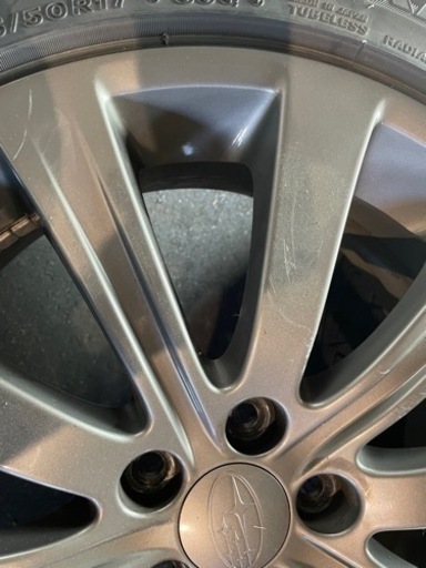 ［受け取り予定者決まりました］205/50R17スバル純正スタッドレスタイヤホイール4本セット