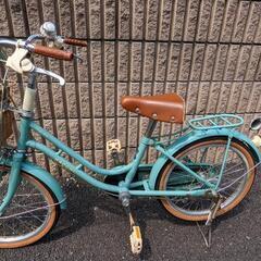 子供自転車　ブリジストン　18インチ　HACCHI　ハッチ　グリーン