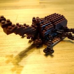 ダイソー　プチブロック　ヤマトカブトムシ