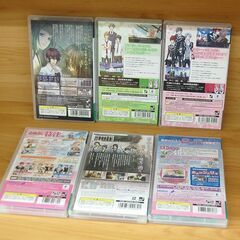 PSPゲームソフト 6本セット まとめて 薄桜鬼 スタスカ Custom Drive 蒼黒の楔 STORM LOVER 女性向け恋愛アドベンチャー 札幌市 清田区 平岡の画像