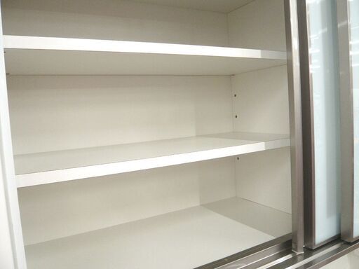 レンジボード キッチンボード 横幅 120.5cm ホワイト系 ニトリ コンセント付き 中古 食器棚 苫小牧西店