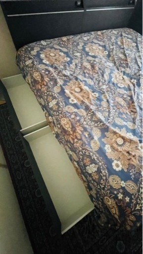 シングルベット　マットレス付き　引き出しあり　x 2台　収納たっぷり