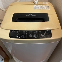 急募【無料・中古】洗濯機4.2kg・ハイアールの画像