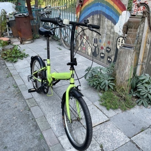 【2558】折り畳み　20インチ　前後タイヤ新品　6,100円（防犯・税込）