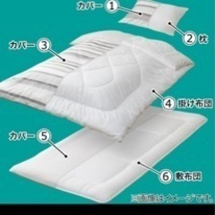 ニトリ　寝具6点セット　布団　ベッド　マットレスの画像