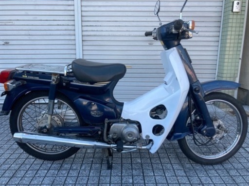 【スーパーカブ50】カスタム　C50 セル付　フロントタイヤ、バッテリー新品❗️若林自転車　唐崎店　SALE❗️