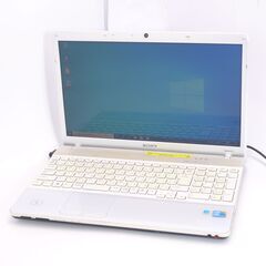 Wi-Fi有 ソニー ノートパソコン VPCEB17FJ ホワイト 中古良品 Core i3 4GB DVDRW 無線LAN Bluetooth カメラ Windows10 Office