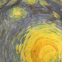 MoMAニューヨーク近代美術館　ゴッホ「星月夜」デザイン　ワンタッチ折畳傘（日傘兼用）の画像
