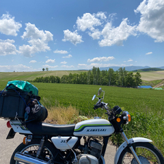 カワサキ　350ss  キャリア　荷台の画像