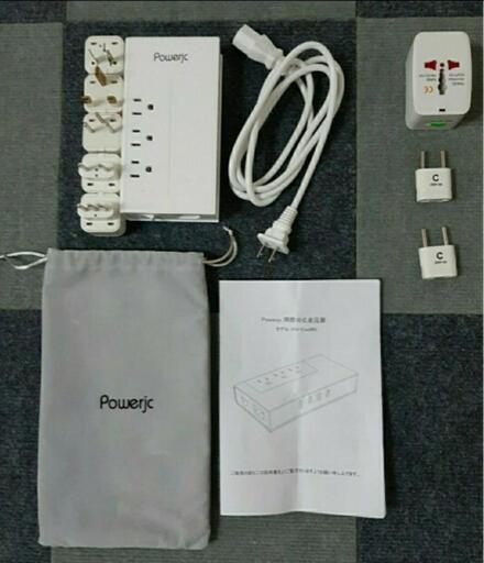Powerjc　海外 コンセント電圧変圧器4USB急速充電高速充電 ACアダプタ