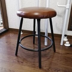 日本製60'Sカフェハーモニスツール　茶色　レトロ家具　アンティーク