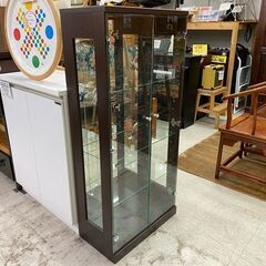 【愛品館 江戸川店】飾り棚 コレクションキャビネット ID:150-048626-007