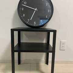IKEA 掛け時計&サイドテーブルの画像