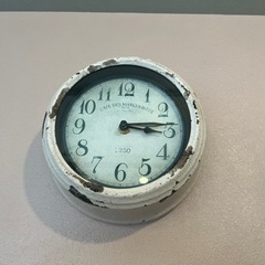 アンティーク調掛け時計　ピンク