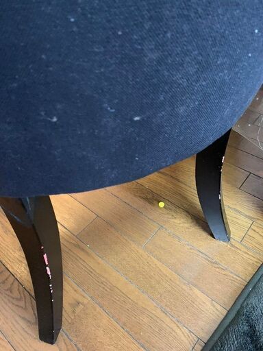 ニトリグラストップダイニングテーブル、スパニッシュチェア4個付き