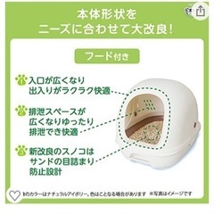 ネコ用トイレ　ワンルームでも臭い気になりません。お世話が楽。室内飼いなら、これがいい！の画像