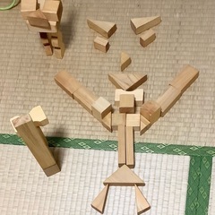 積み木 知育 セット 木目 木製 木のおもちゃ