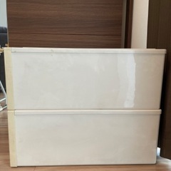 衣装ケースFits 白　2個セットの画像