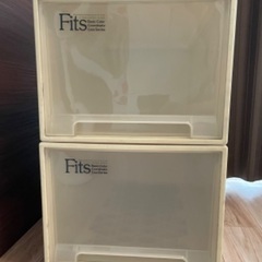 衣装ケースFits 白　2個セットの画像