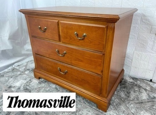 (商談成立)週末限定価格！早い者勝ち！1点のみ！USA Thomasville/トーマスビル　アンティーク ビンテージ 3段チェスト