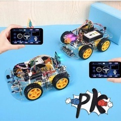 Arduino用 アルドゥイーノ UNO 多機能 教育 ロボット カー V2.1の画像