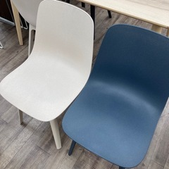 ★美品 IKEA ダイニングテーブル ダイニングチェア4脚 LISABO リーザボ ODGER オドゲル イケア ダイニングセット 幅140cm 4人用