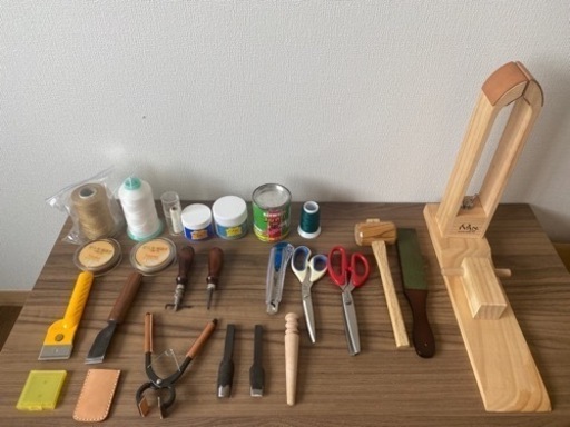 レザークラフト　工具・材料　まとめ売り