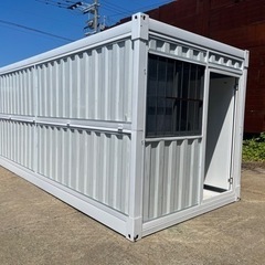 〈新品〉　コンテナ　プレハブハウス　20ft(約8畳) 折畳可能