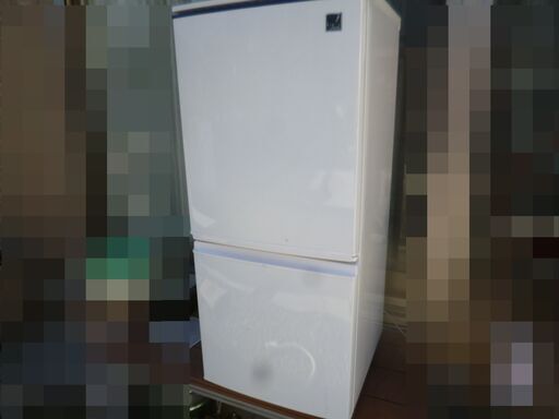シャープ 2ドア冷凍冷蔵庫 SJ-14E9-KB 2013年製 キズ・汚れ有ります 単身用サイズ