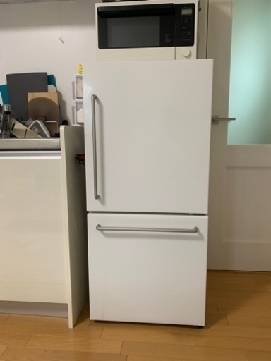 無印の冷蔵庫と電子レンジ