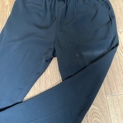 取引中　喪服にも　薄手ブラウス&パンツ　黒　Mの画像