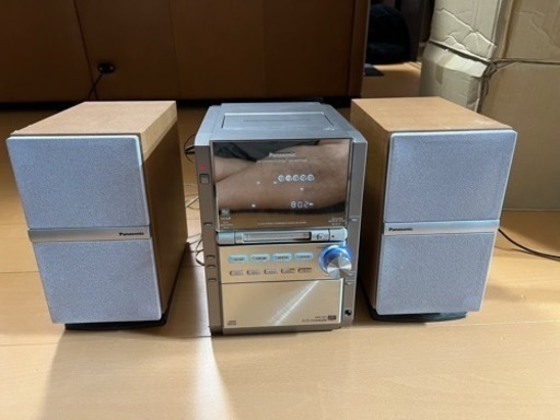 パナソニック ミニコンポ CD5枚 MD  カセット FM AM