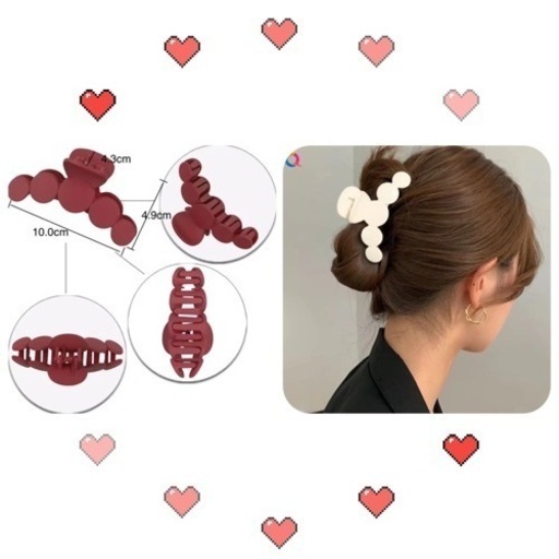 在庫処分」ヘアクリップ 368個セット まとめ売り ハンドメイド資材