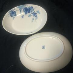 新品®たち吉 ぶどう絵 ペア皿　937-0168の画像