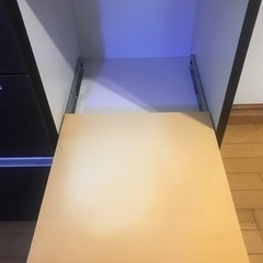 ニトリ　食器棚(レンジボード、炊飯器置きあり)の画像
