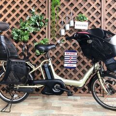 限定セール　タイヤ新品　電動自転車 子供乗せ　 20インチ　 緑系　ヤマハす