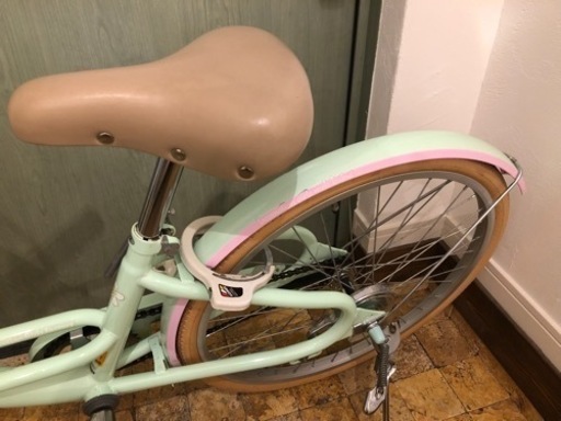 子供用自転車　22インチ　オートライト　ミントグリーン