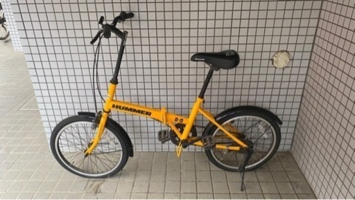 HUMMER 折りたたみ自転車 イエロー