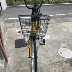 黄　自転車27インチの画像