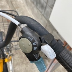黄　自転車27インチの画像
