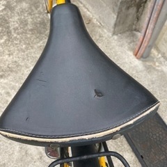 黄　自転車27インチの画像